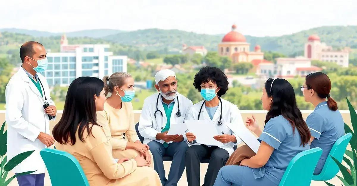 Depoimentos de pacientes e profissionais de saúde